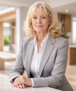 W038   Ultra-realistic corporate portrait of the woman from the reference image