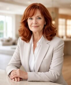 W039   Ultra-realistic corporate portrait of the woman from the reference image